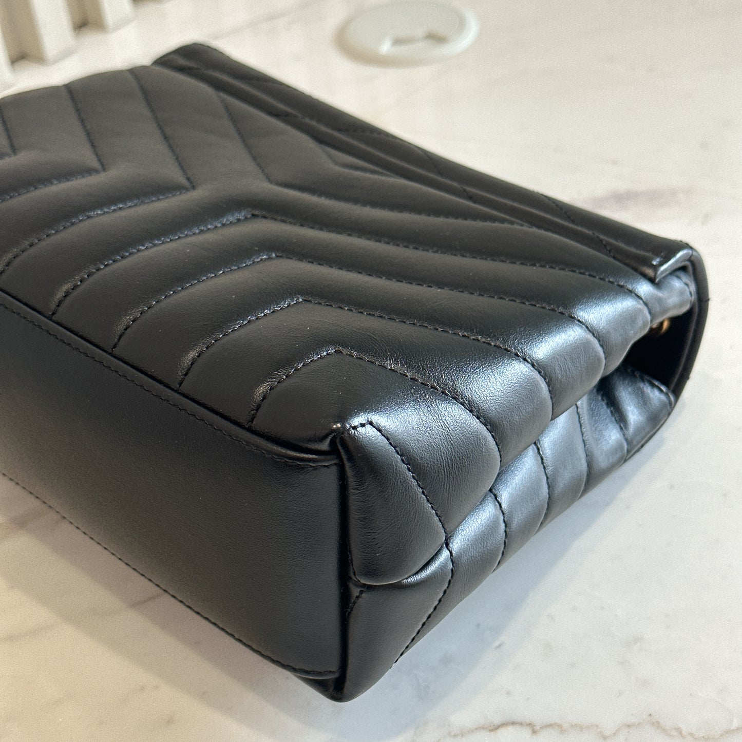 YSL Lou Small In Black GHW