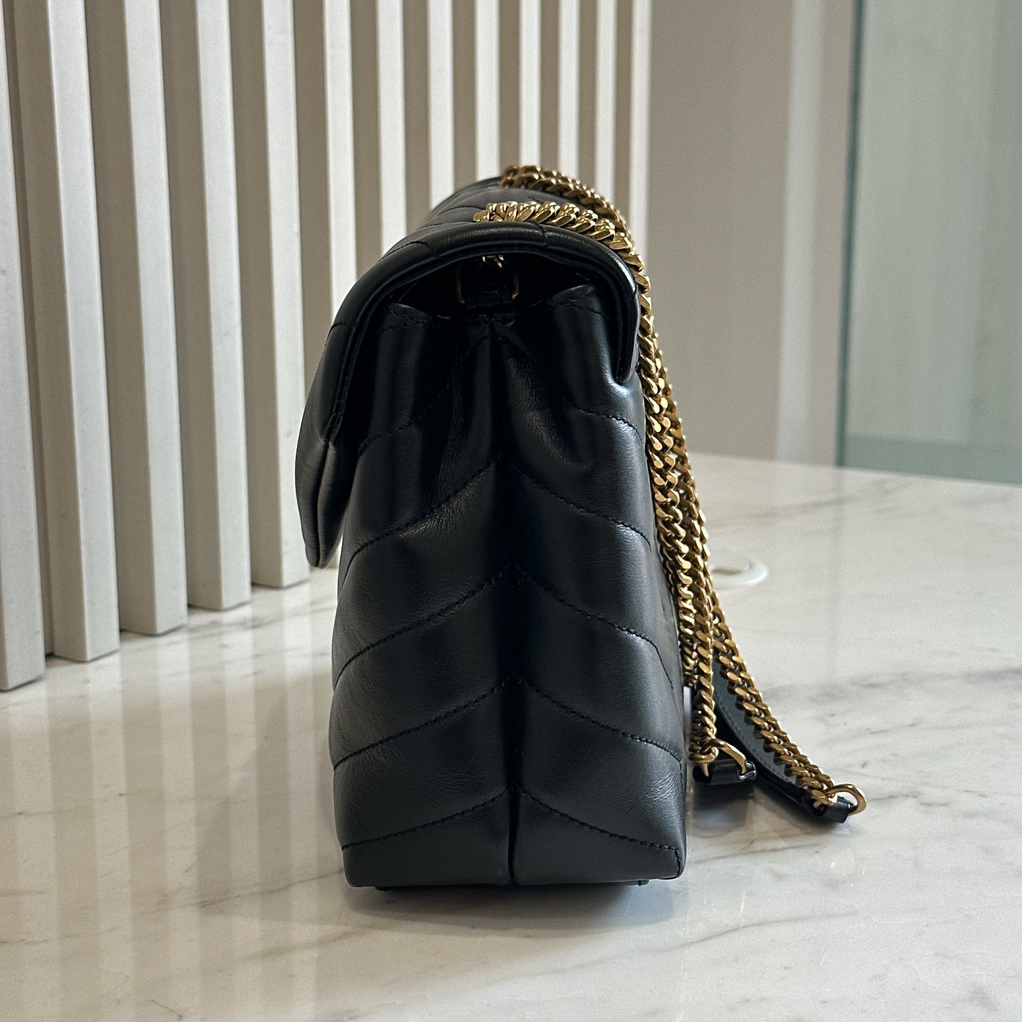 YSL Lou Small In Black GHW