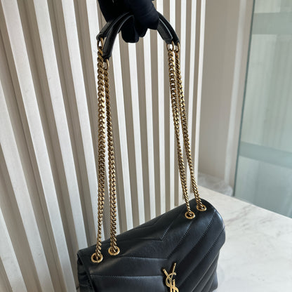 YSL Lou Small In Black GHW