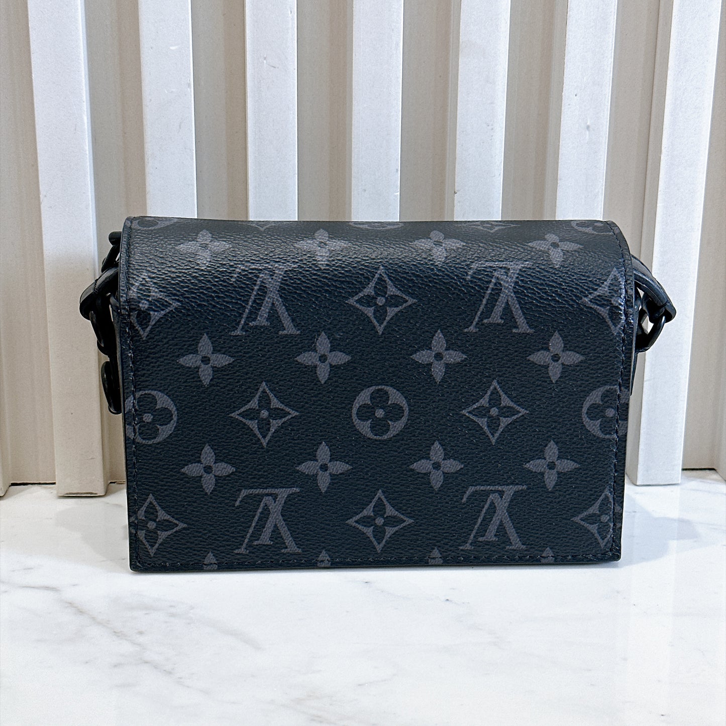 LV Steamer Wearable Wallet in Monogram Eclipse