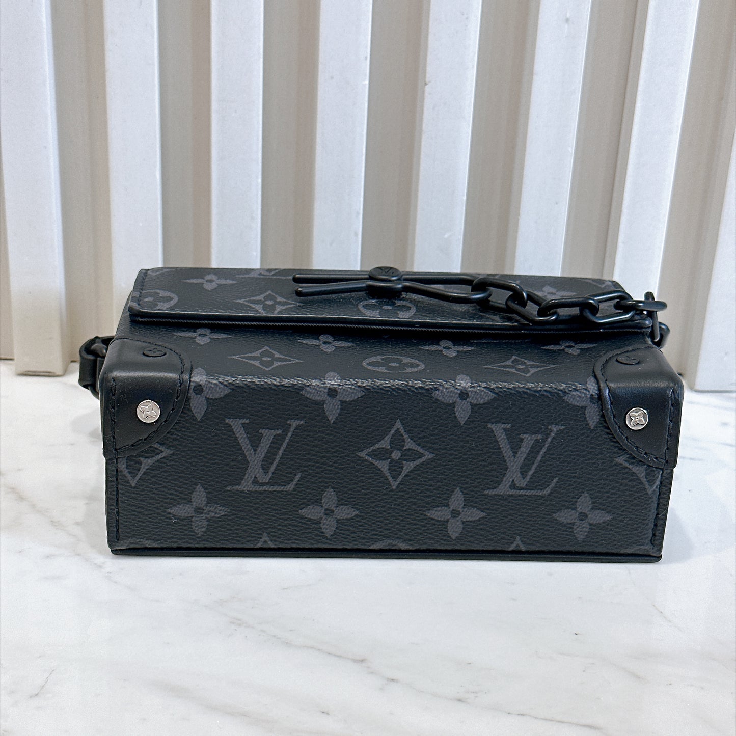 LV Steamer Wearable Wallet in Monogram Eclipse