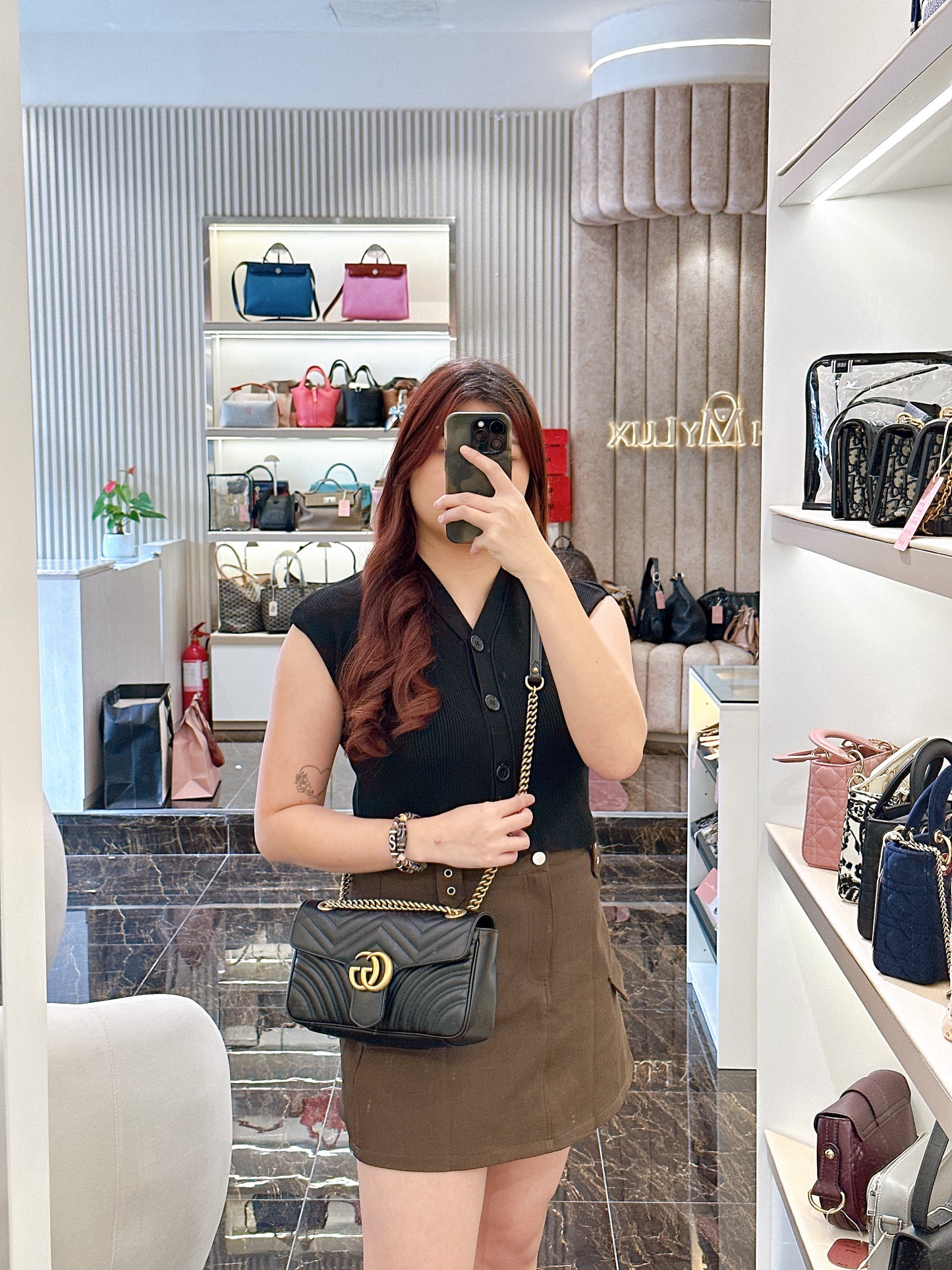 Gucci Marmont Small in Black GHW