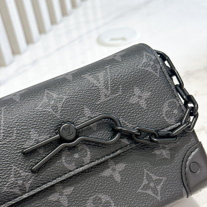 LV Steamer Wearable Wallet in Monogram Eclipse