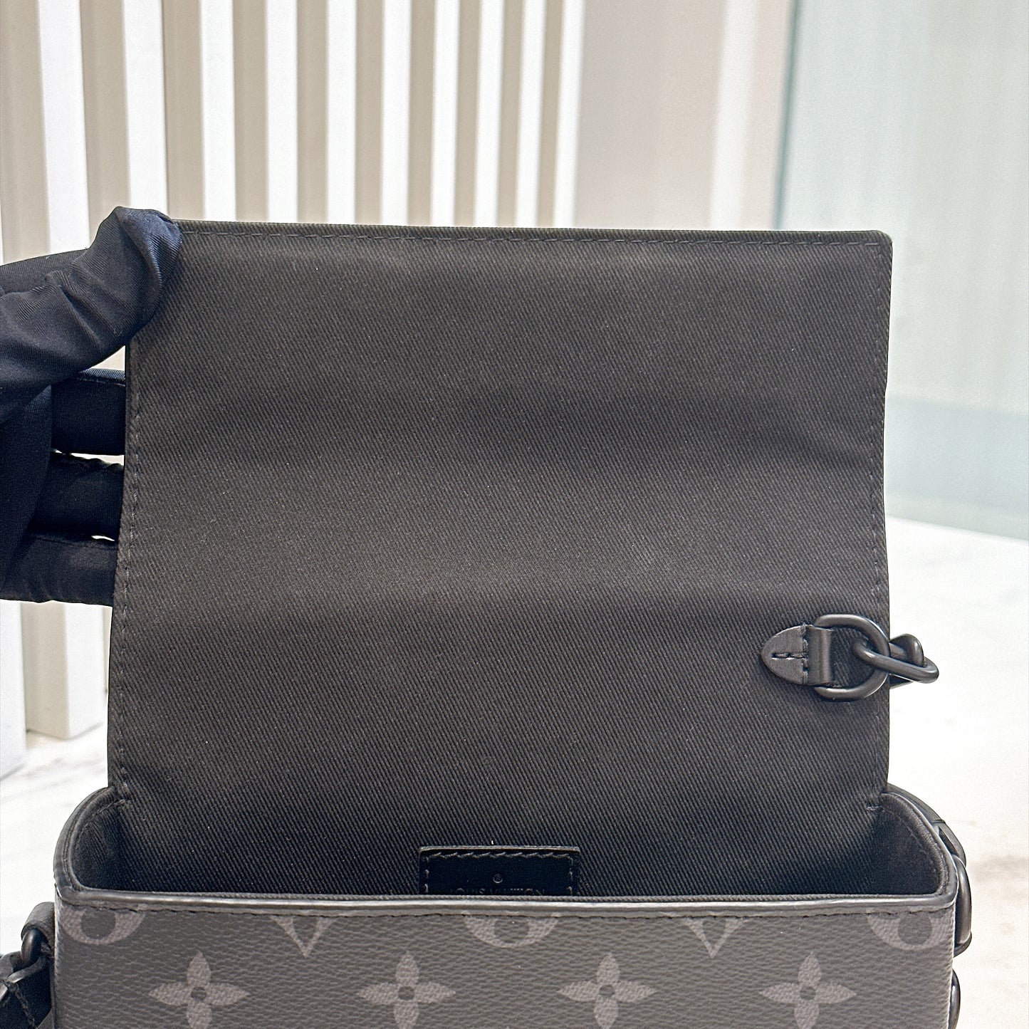 LV Steamer Wearable Wallet in Monogram Eclipse