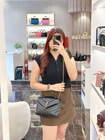 YSL Lou Small In Black GHW