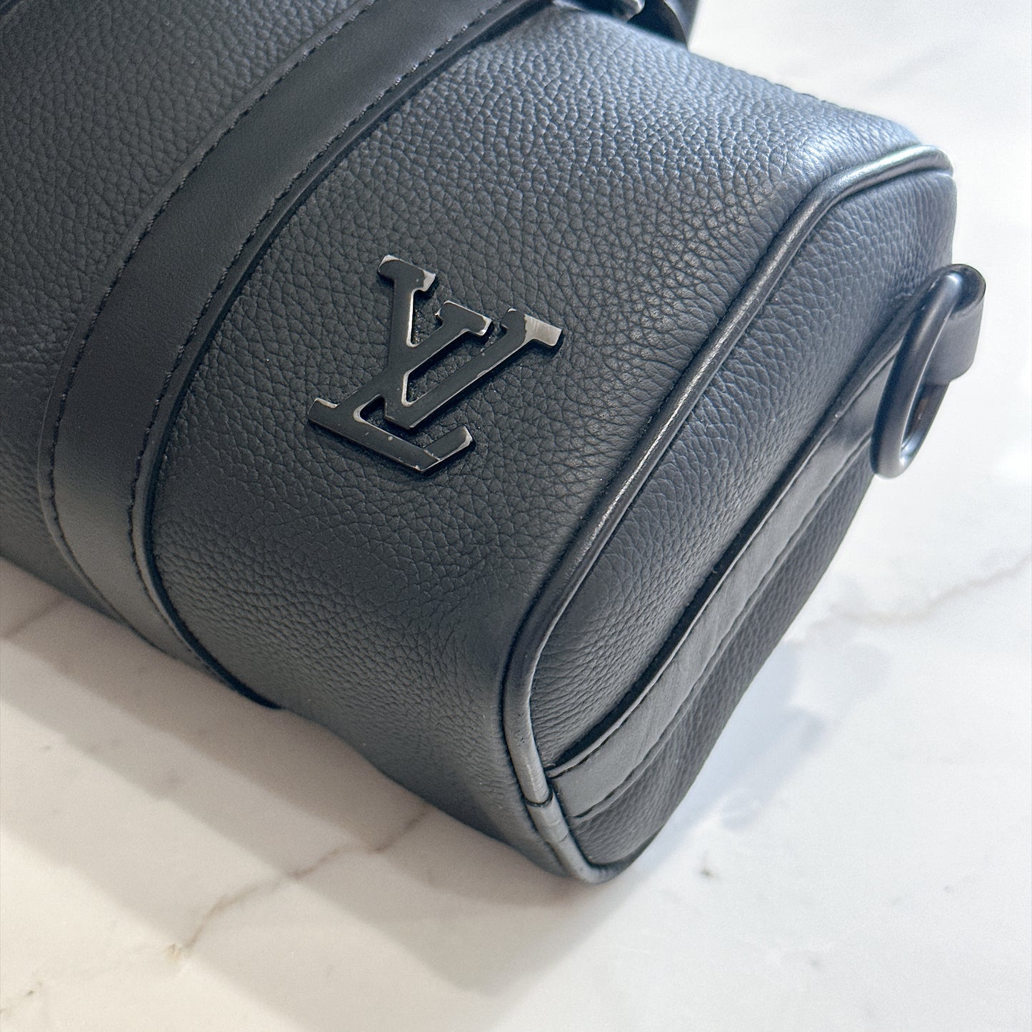 LV Keepall XS in Black Aerogram