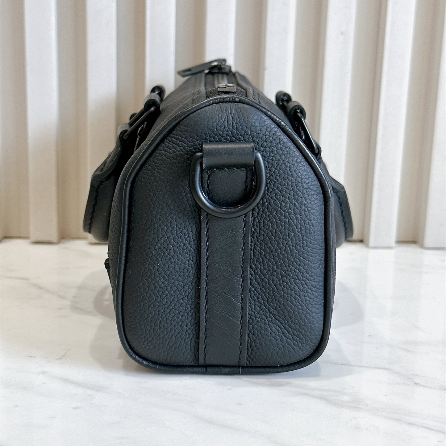 LV Keepall XS in Black Aerogram