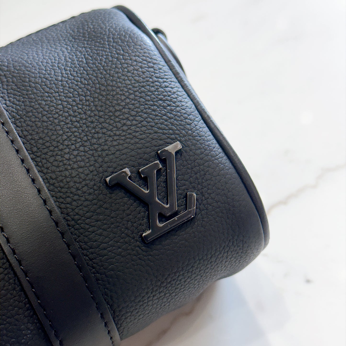 LV Keepall XS in Black Aerogram