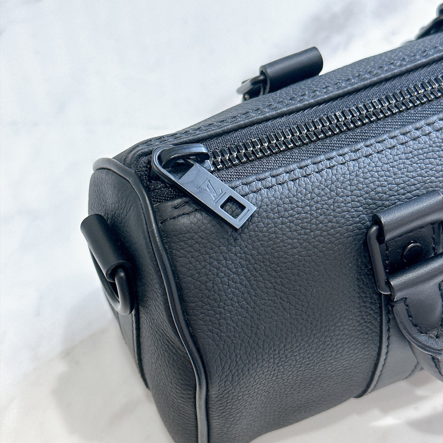 LV Keepall XS in Black Aerogram
