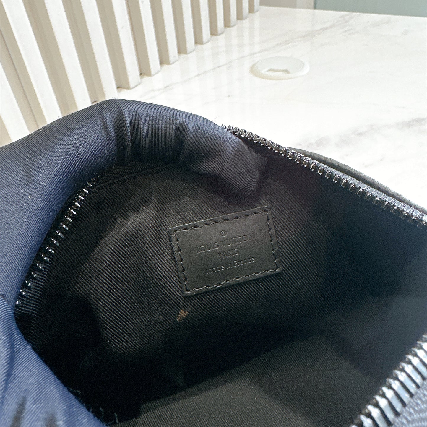 LV Keepall XS in Black Aerogram