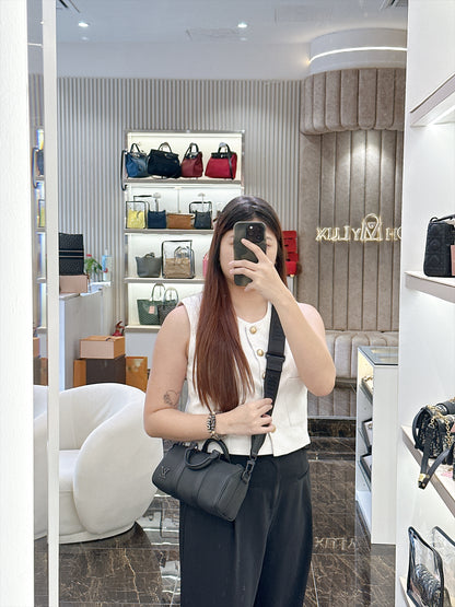 LV Keepall XS in Black Aerogram