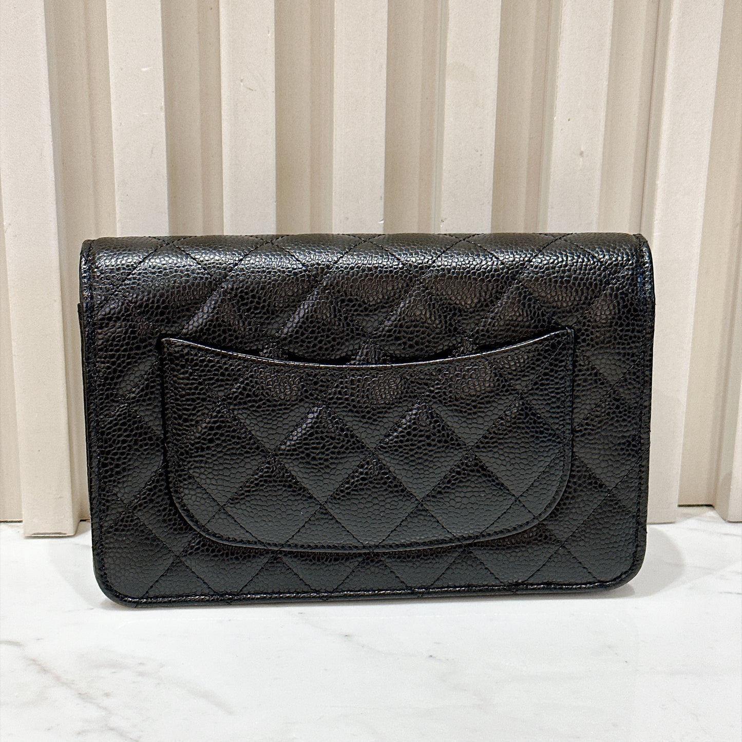 Chanel Turn Lock CC WOC in Black GHW