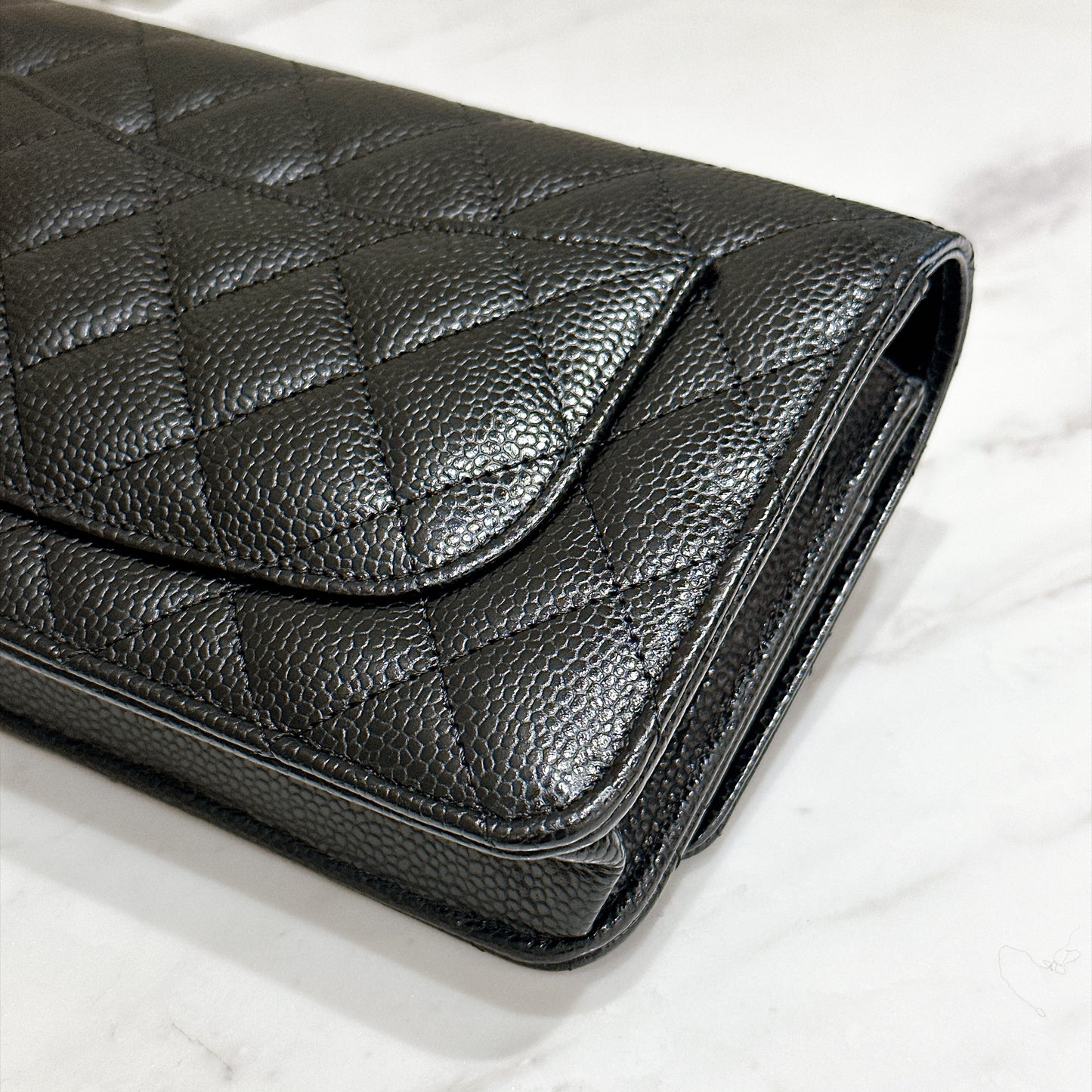 Chanel Turn Lock CC WOC in Black GHW