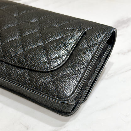 Chanel Turn Lock CC WOC in Black GHW