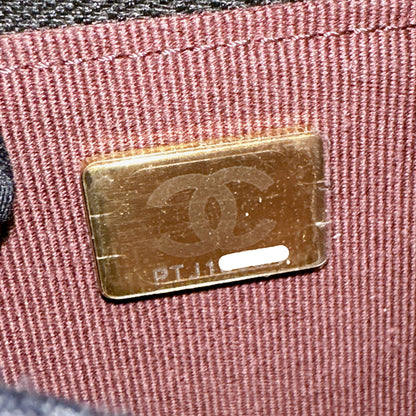 Chanel Turn Lock CC WOC in Black GHW