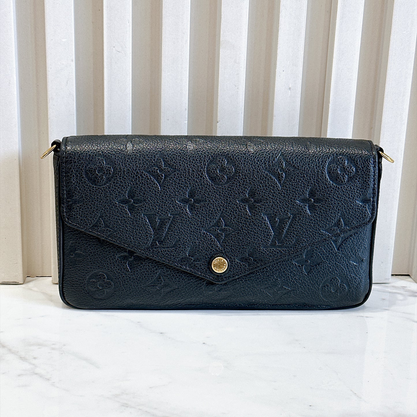 LV Monogram Empriente Felicie Pochette in Black