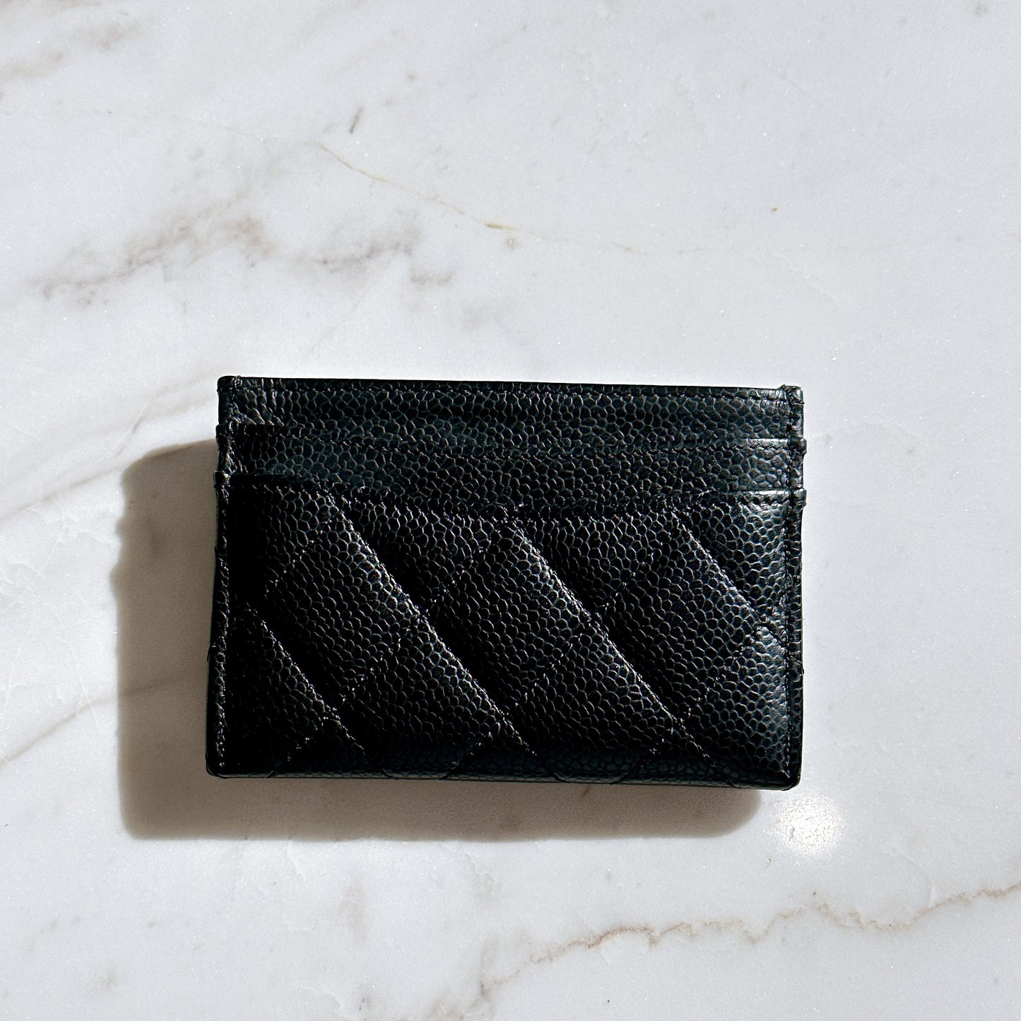Chanel Classic Card Holder in Black Caviar