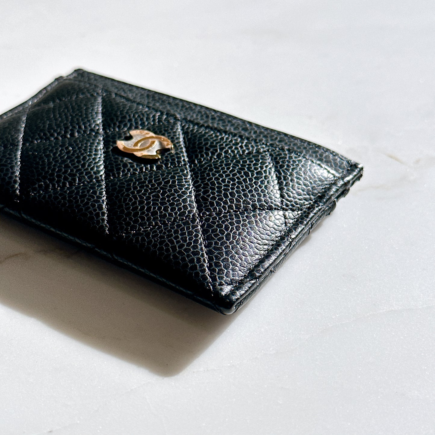 Chanel Classic Card Holder in Black Caviar