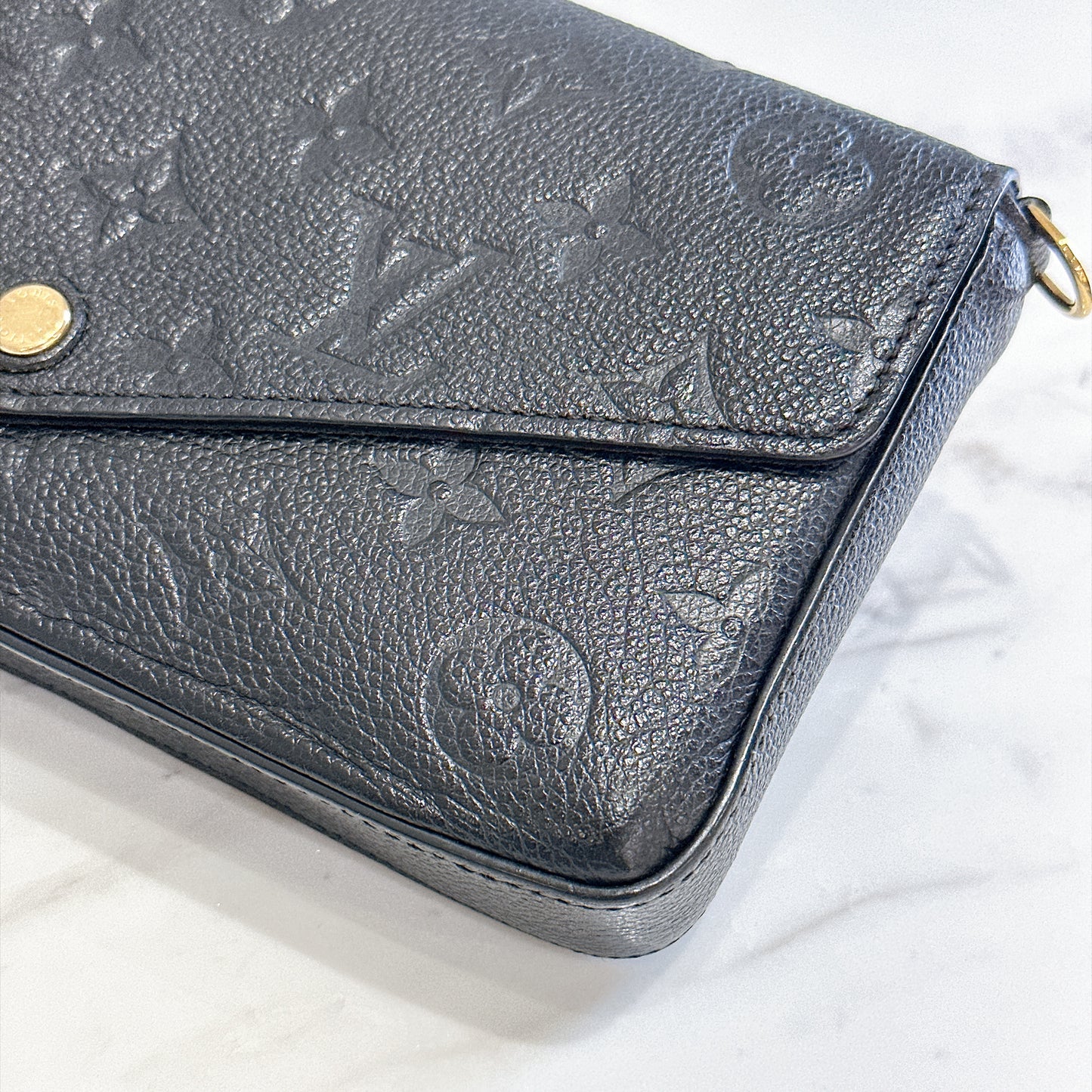 LV Monogram Empriente Felicie Pochette in Black