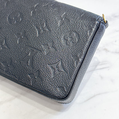 LV Monogram Empriente Felicie Pochette in Black