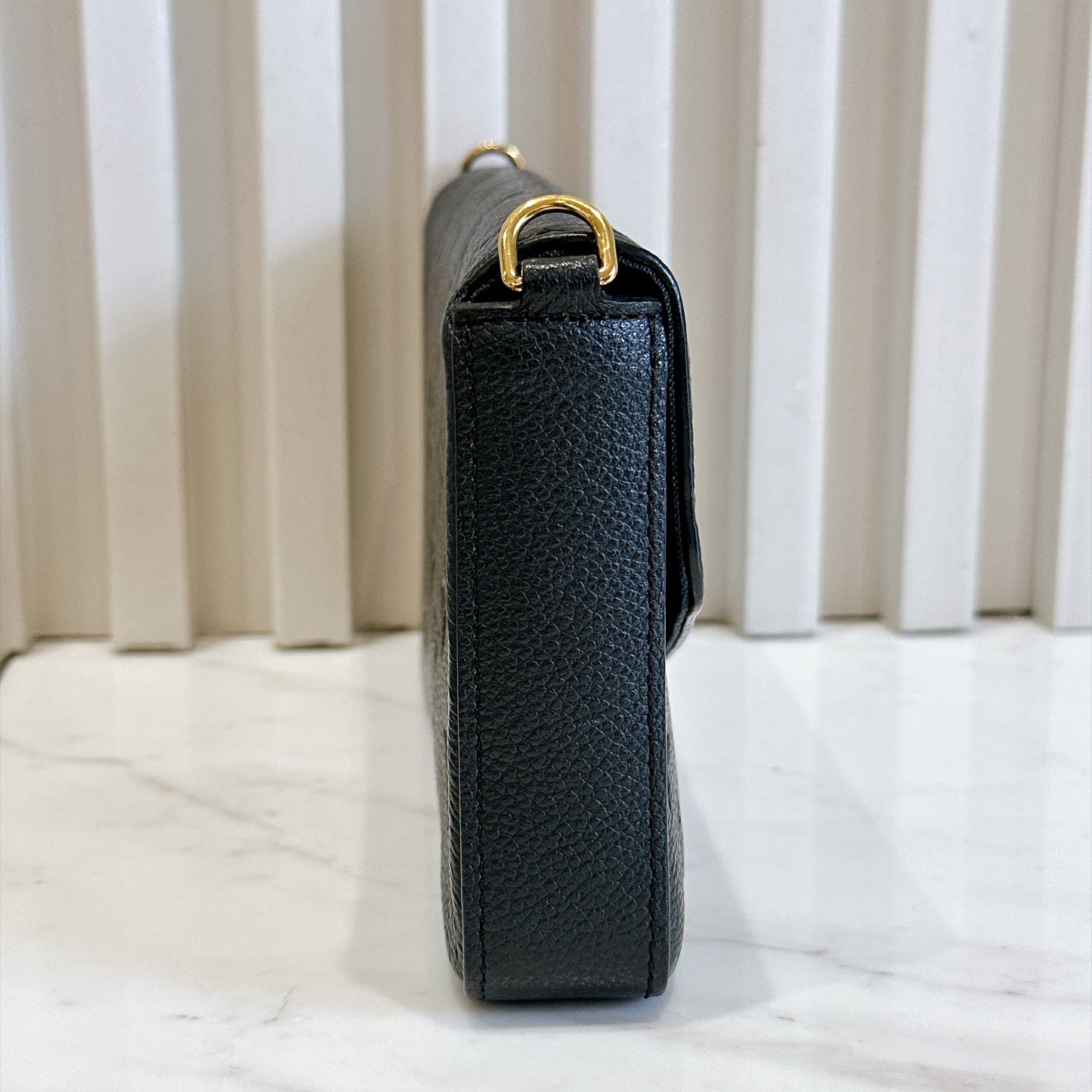LV Monogram Empriente Felicie Pochette in Black