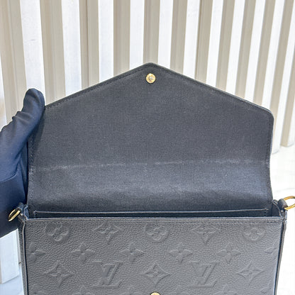LV Monogram Empriente Felicie Pochette in Black