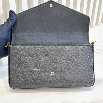 LV Monogram Empriente Felicie Pochette in Black