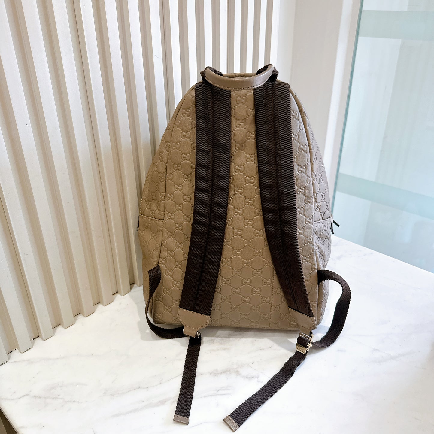 Gucci Guccissima Backpack in Brown