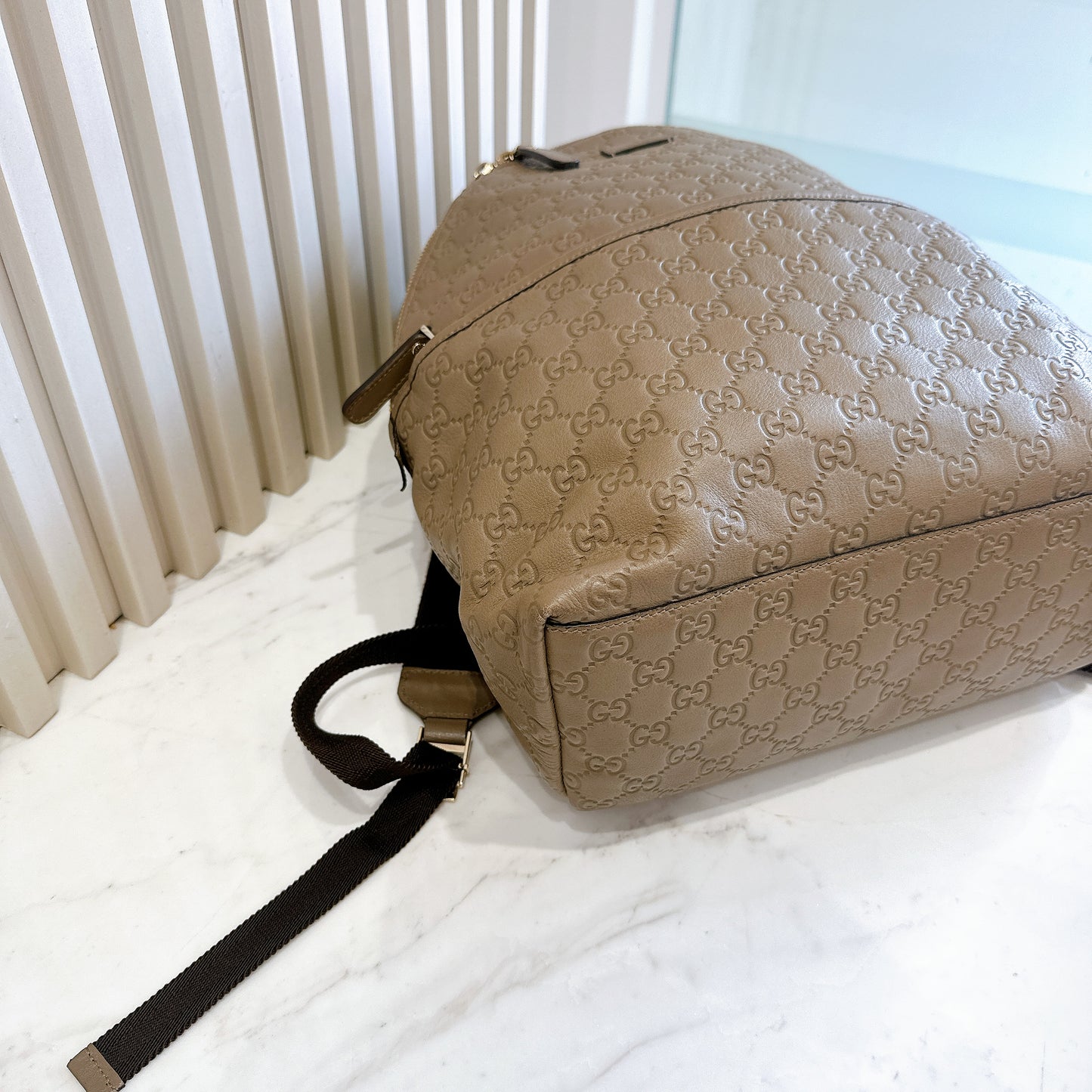 Gucci Guccissima Backpack in Brown