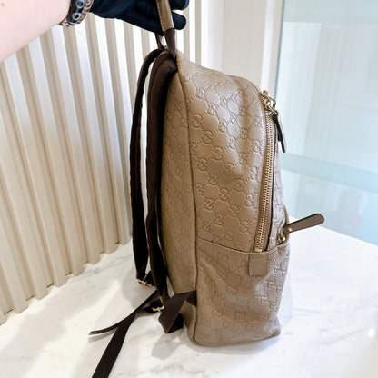 Gucci Guccissima Backpack in Brown