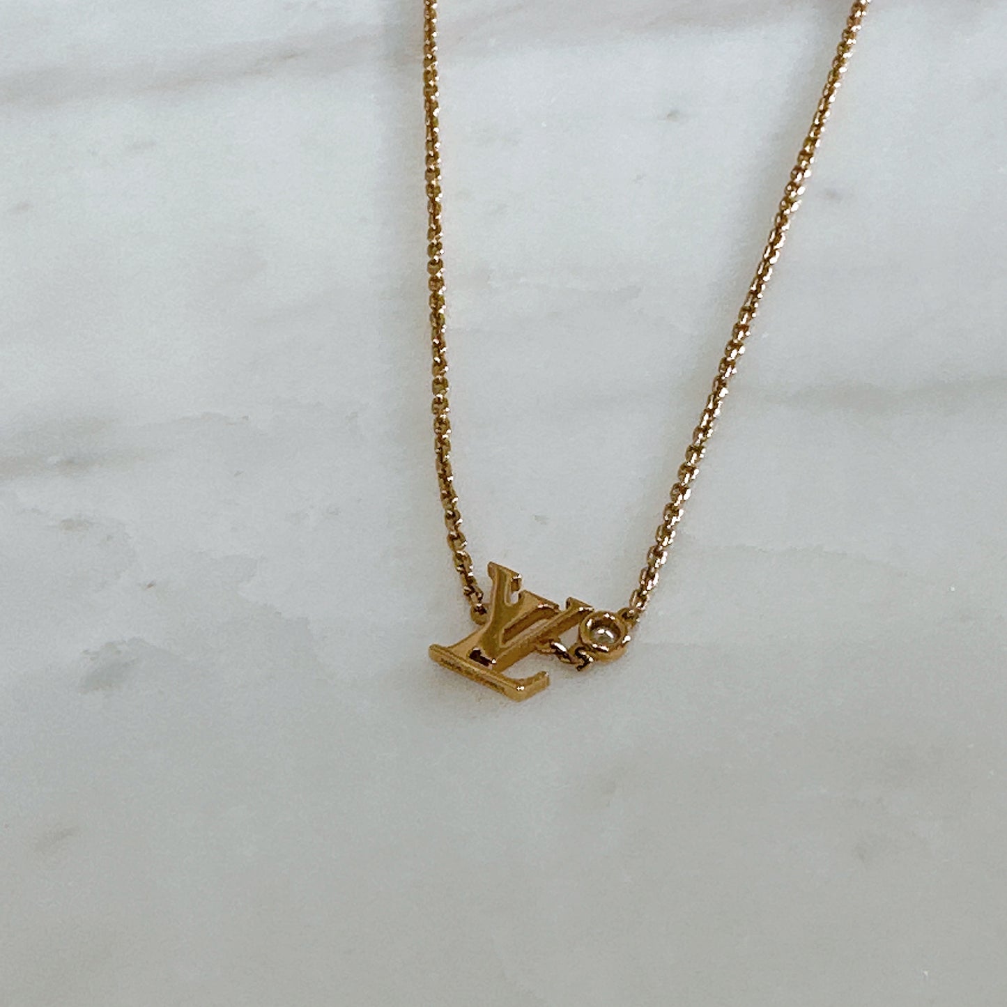 LV Idylle Blossom LV Pendent Pink Gold and Diamond