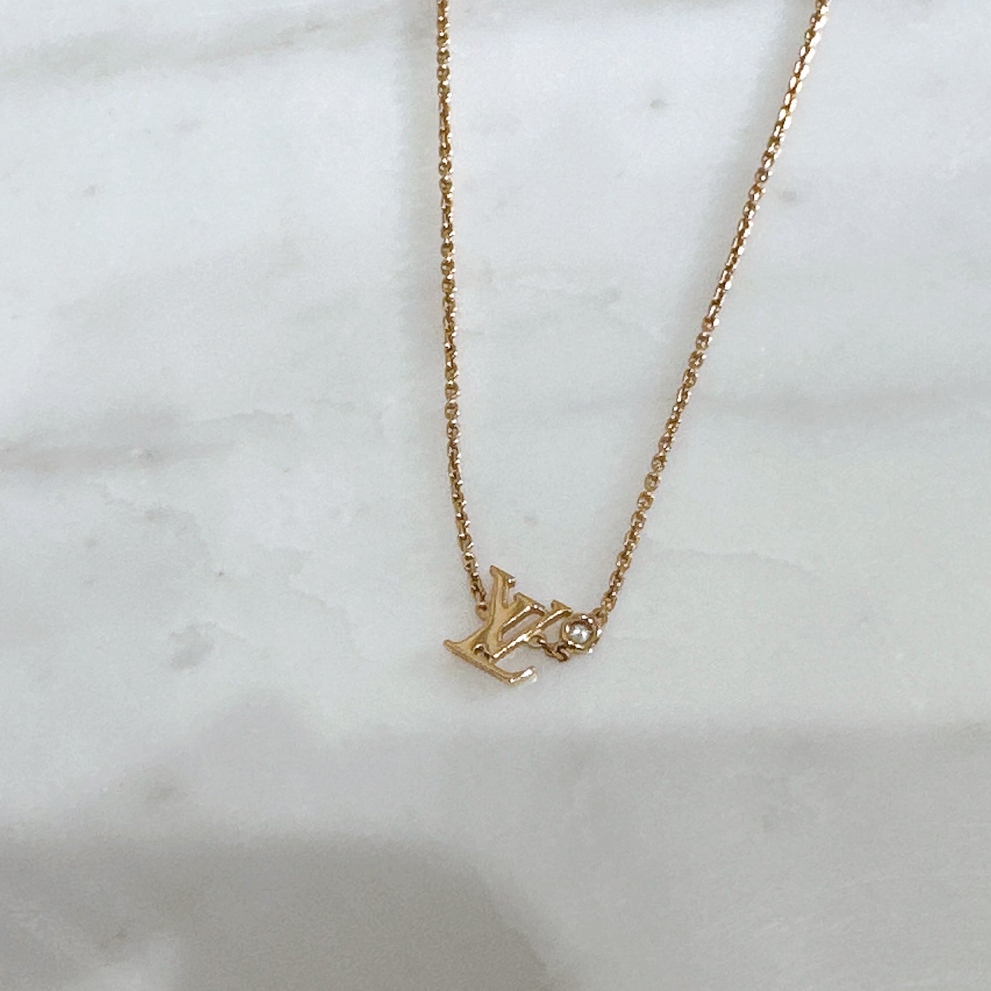 LV Idylle Blossom LV Pendent Pink Gold and Diamond