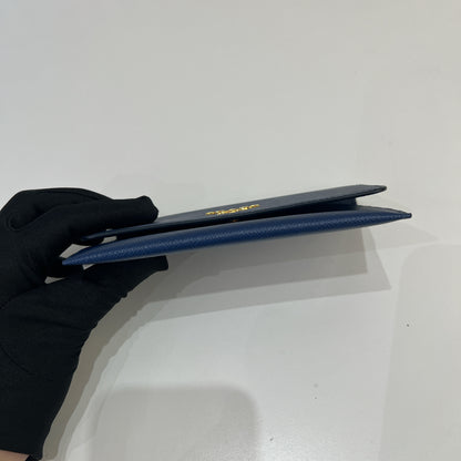 Prada Saffiano Cardholder in Blue