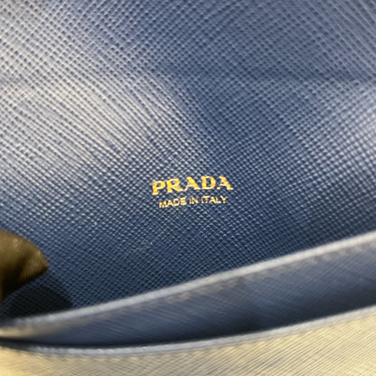Prada Saffiano Cardholder in Blue