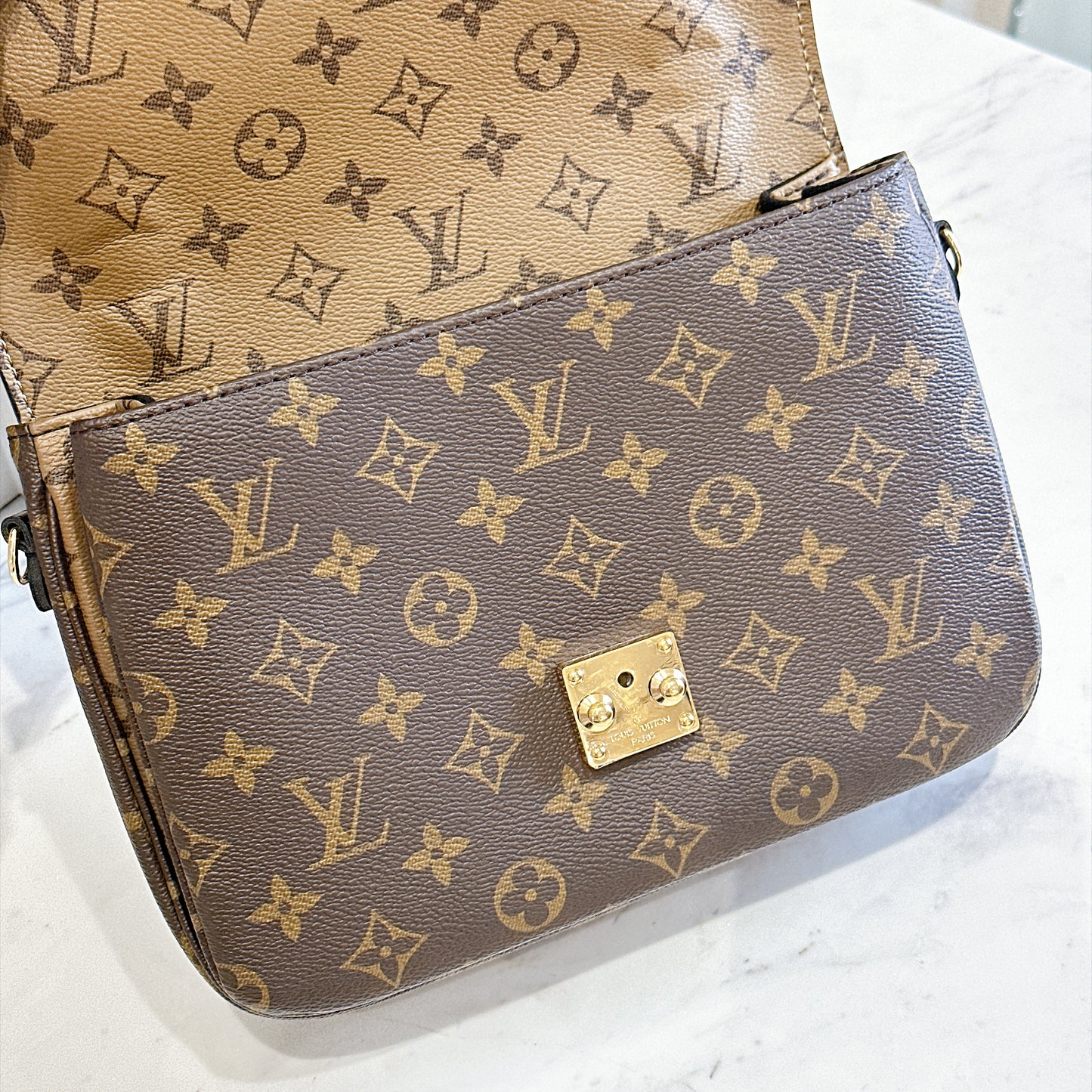 LV Monogram Reverse Pochette Metis