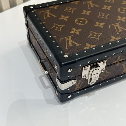 LV Monogram Macassar Clutch Box