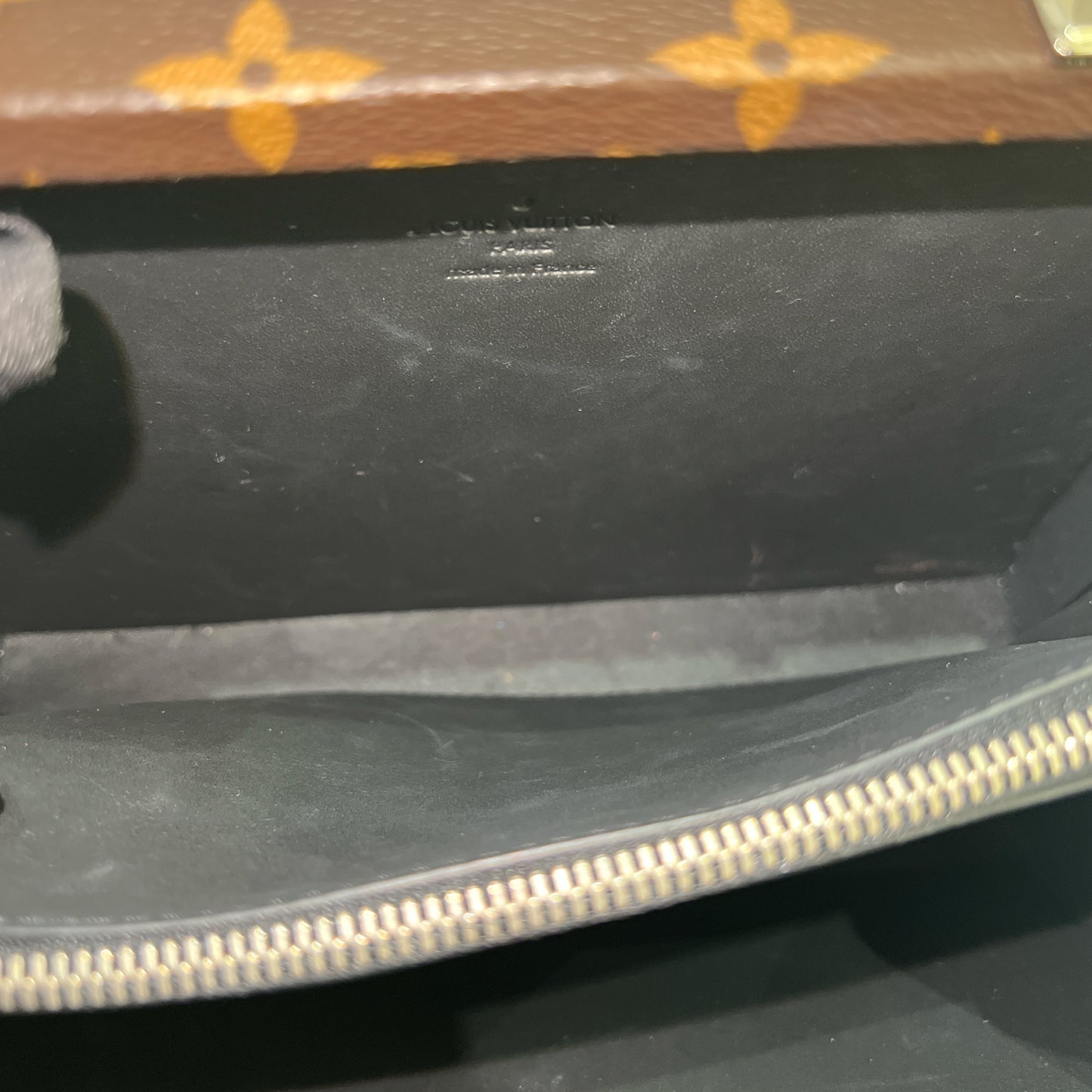 LV Monogram Macassar Clutch Box