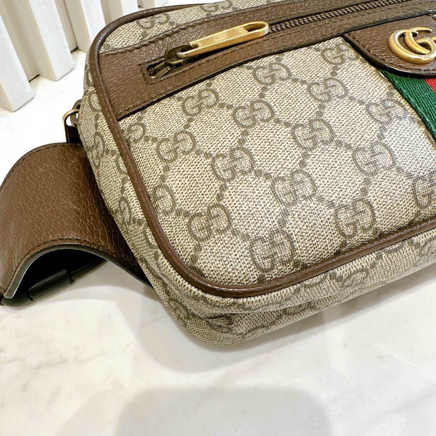 Gucci Ophidia GG Supreme Canvas Belt Bag