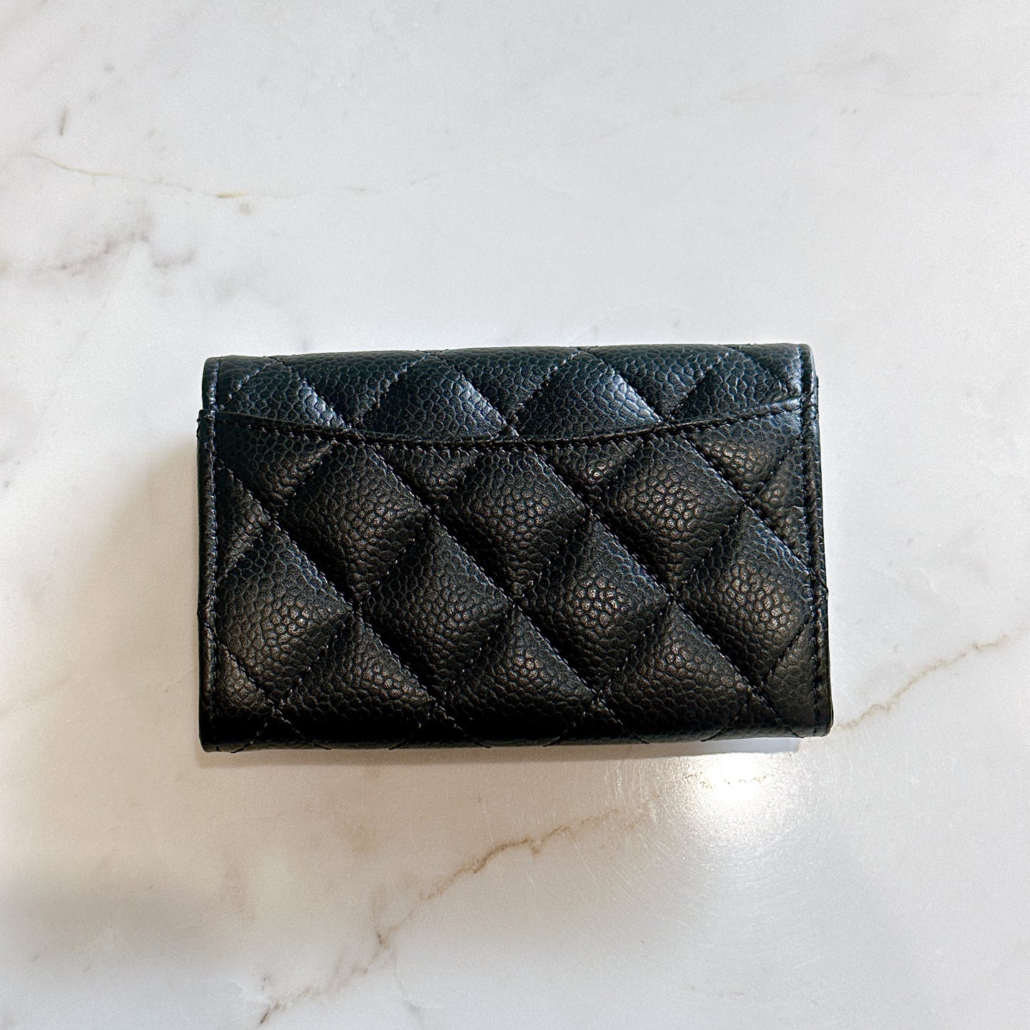 Chanel Classic Card Holder in Black Caviar
