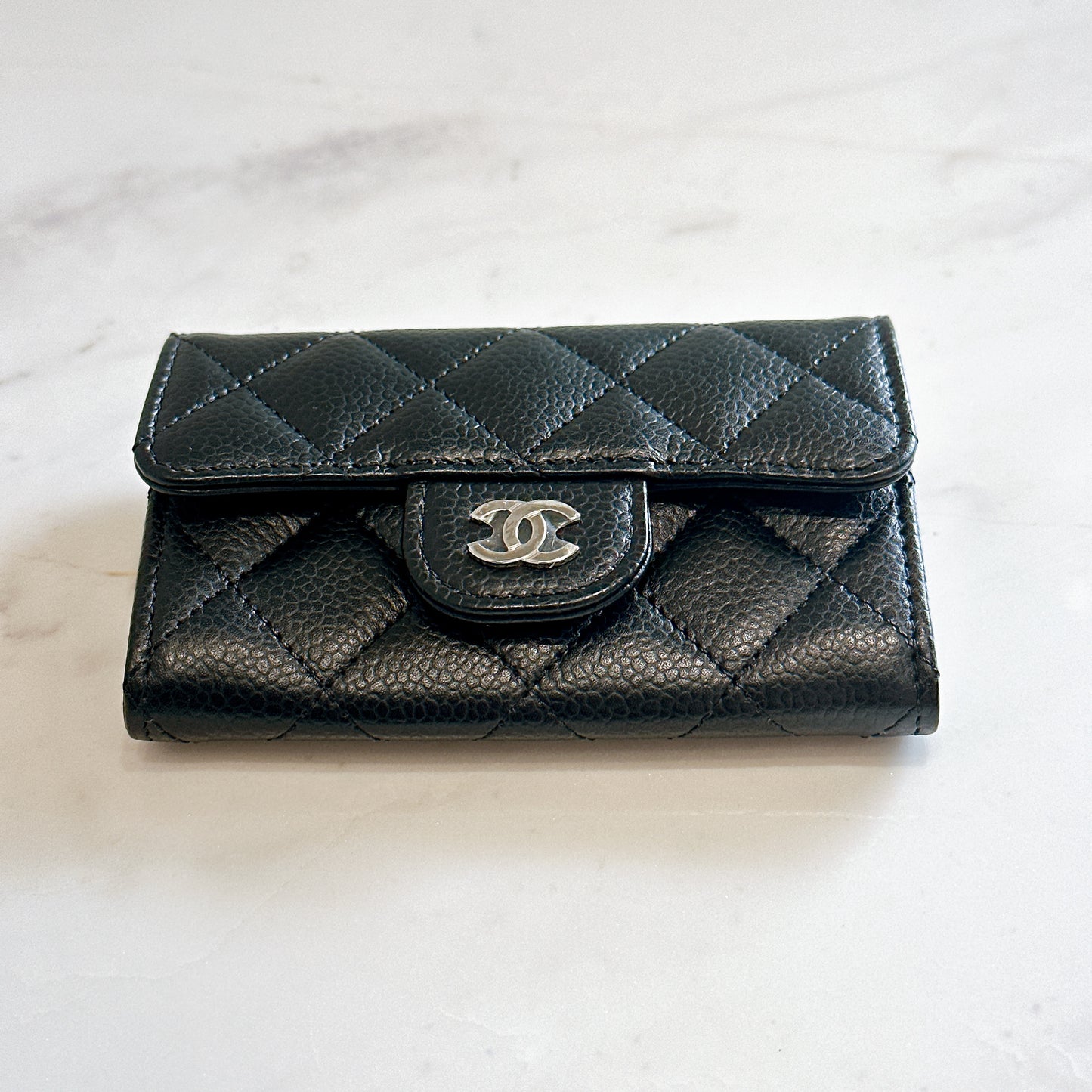 Chanel Classic Card Holder in Black Caviar