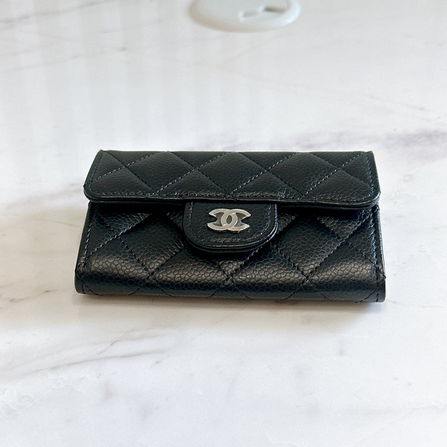Chanel Classic Card Holder in Black Caviar