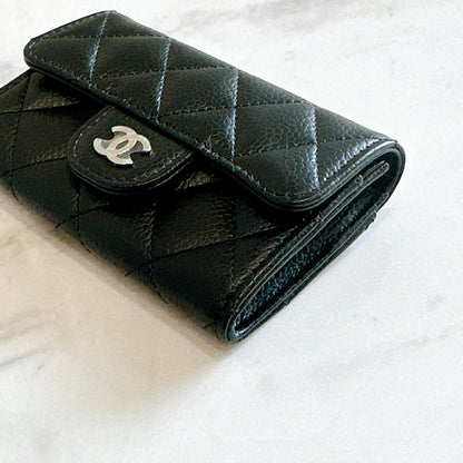 Chanel Classic Card Holder in Black Caviar