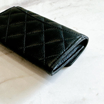 Chanel Classic Card Holder in Black Caviar