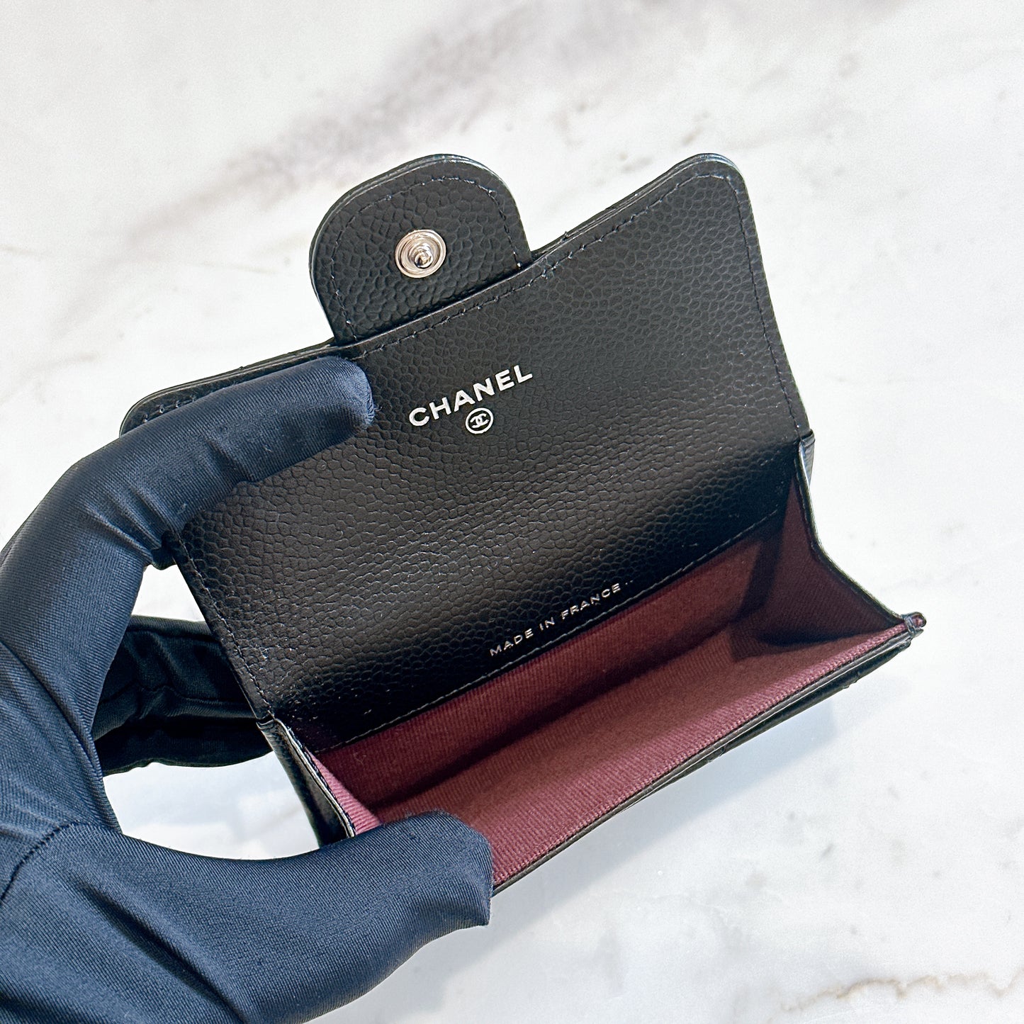 Chanel Classic Card Holder in Black Caviar