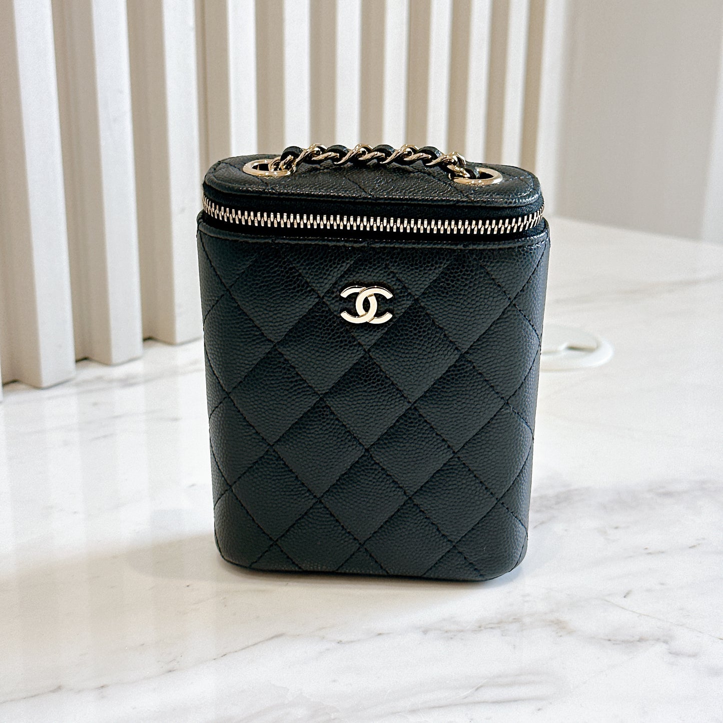 Chanel Vertical Quilted Mini Vanity