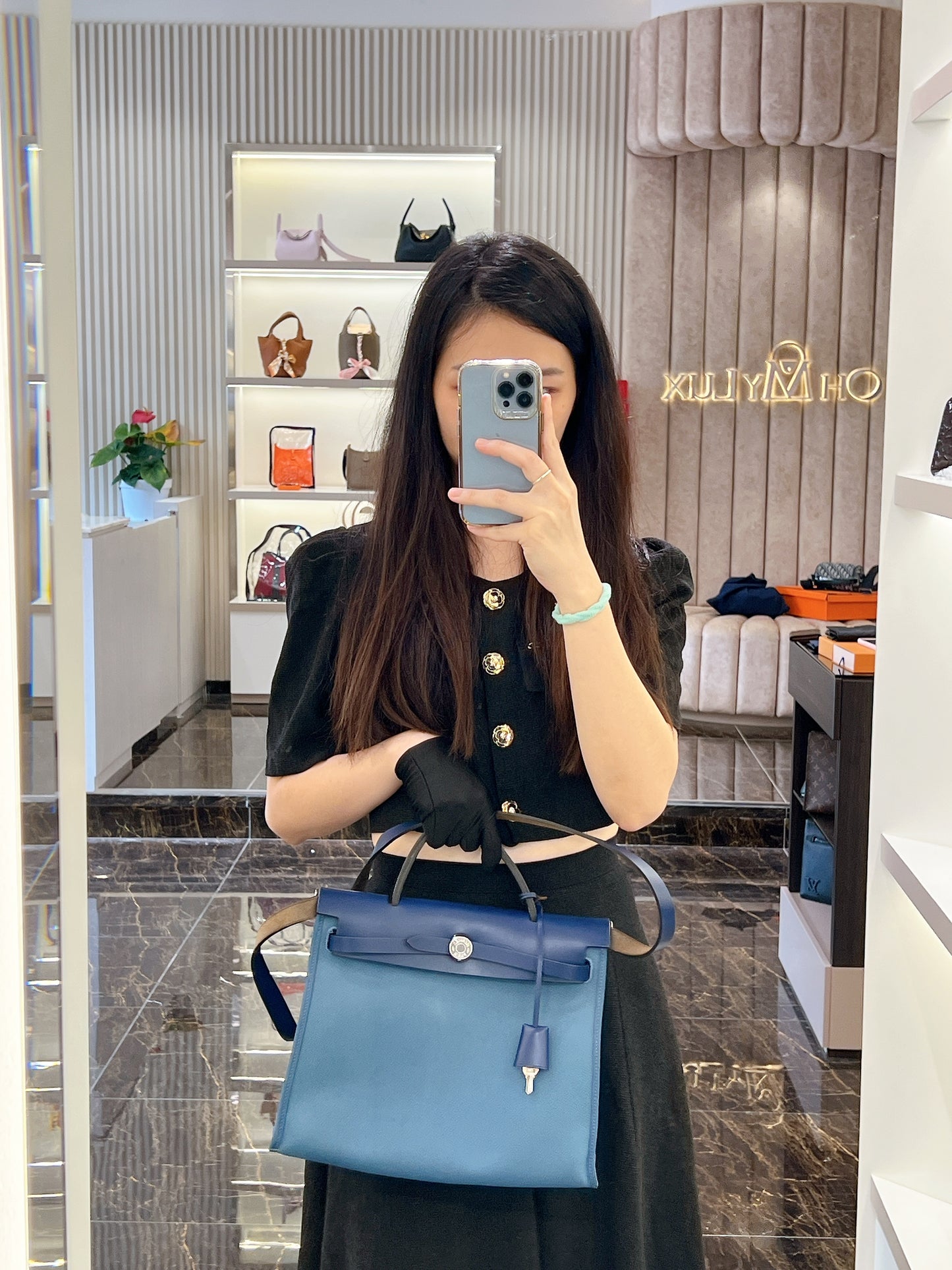 Hermes Herbag 31 in Blue