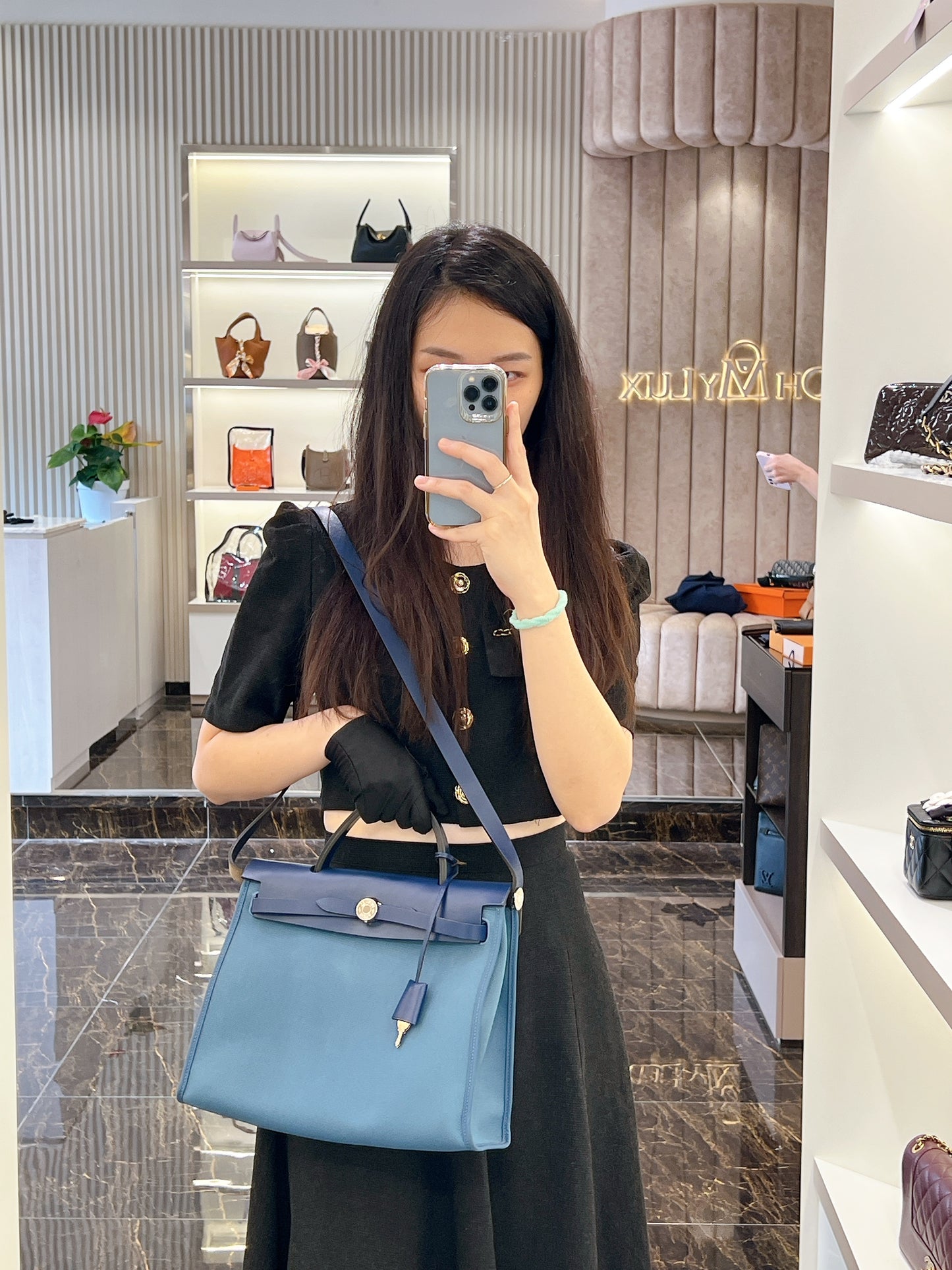 Hermes Herbag 31 in Blue