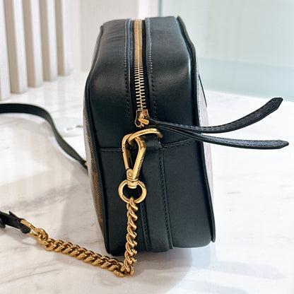 Fendi Tobacco Glazed Canvas FF 1974 Camera Bag