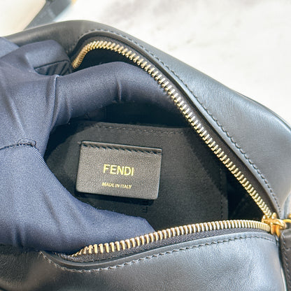 Fendi Tobacco Glazed Canvas FF 1974 Camera Bag