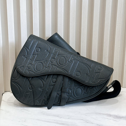 Dior Saddle Gravity Leather in Black